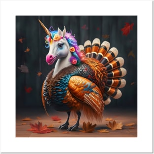 Unicorns Crashing Thanksgiving!!! Posters and Art